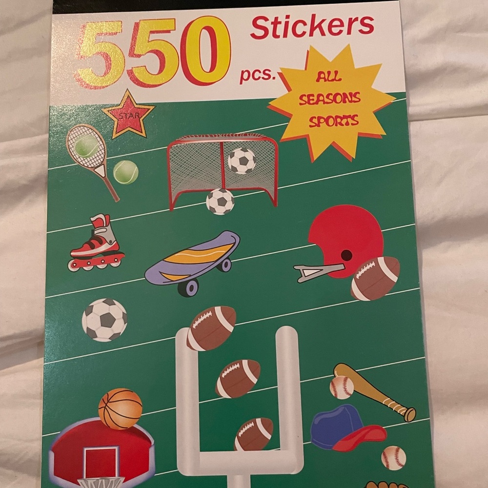 550 Sticker Book for Calendar or Chart NEW All Seasons Sports
